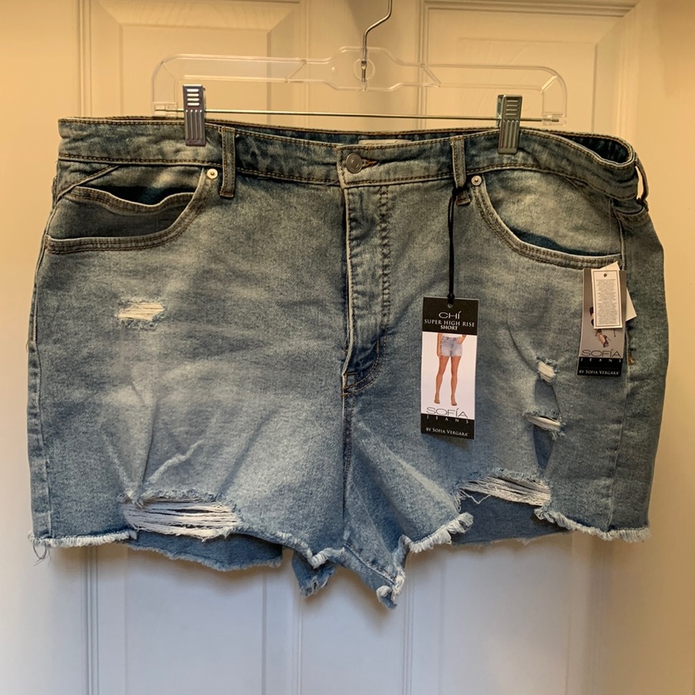 Sofia Vergara Super High Rise Jean Shorts